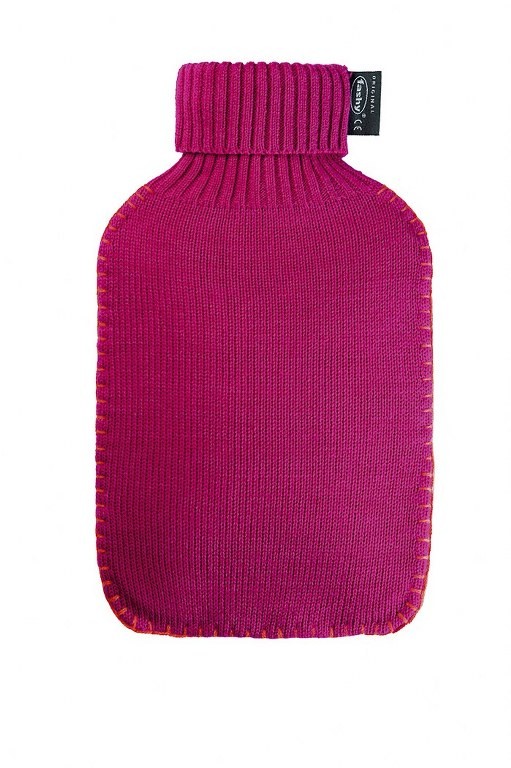 Fashy warm waterkruik met gebreide hoes | Fuchsia